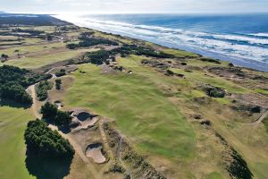 Pacific Dunes 9th Fairway Aerial